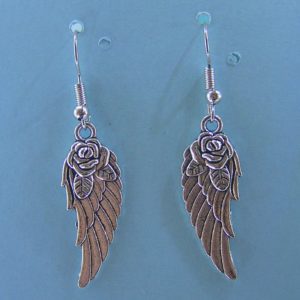 ANG012- Angel Wings with Rose