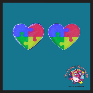4 Piece Autism Heart