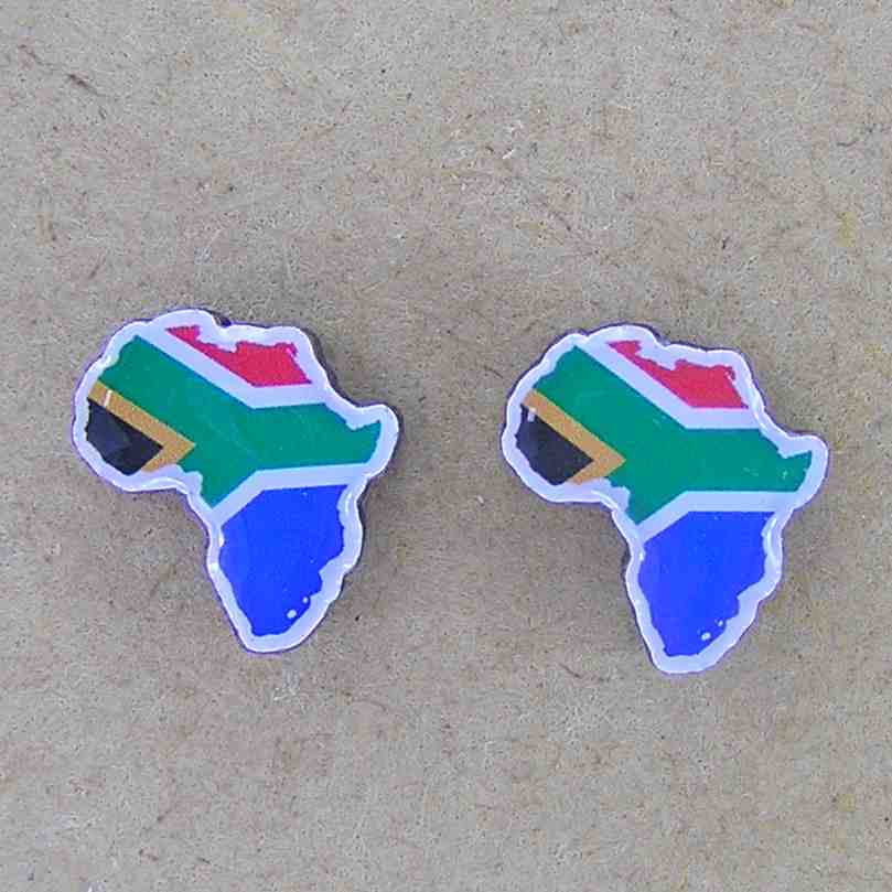 Africa with SA Flag
