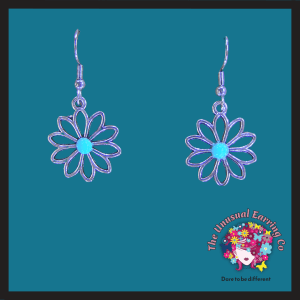 Flower Cutout with Turquoise Stone.
