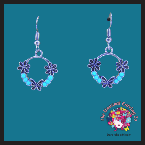 Butterfly with Stones in Circle