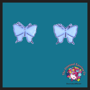 White Enamel Butterfly