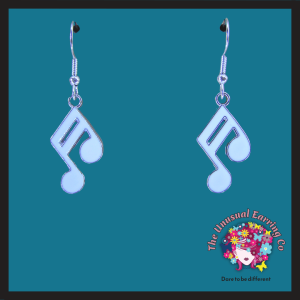 White Enamel Double Quaver - MUS